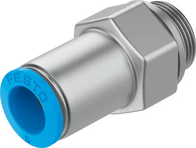 Festo QSK-G1/4-8 Çabuk Bağlantı Rakoru (Kendinden Kilitlemeli)