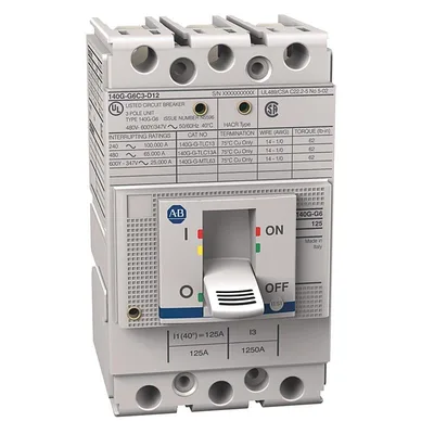 Allen Bradley 140G-M0K4-D63 140G 630A Frame Molded Case Ckt-Bkr