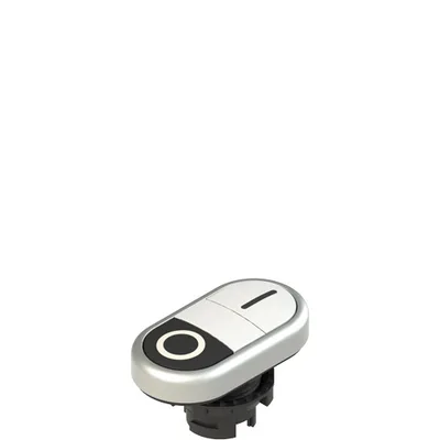 Pizzato E2 1PDRL9AAAA Double lower flush pushbutton, with marking