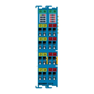 Beckhoff ELX3158 EtherCAT Terminal, 8-channel analog input, current, 4…20 mA, 16 bit, single-ended, Ex i