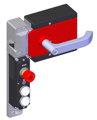 Euchner MGBS-P-L2H-AR-U-R-SH-160522 MGBS set AR, M23, emergency stop, 2 pushbuttons, door hinge on right