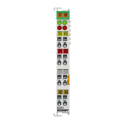 Beckhoff KL3312 Bus Terminal, 2-channel analog input, temperature, thermocouple, 16 bit