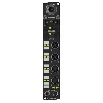 Beckhoff IL2302-B510 Coupler Box, 4-channel digital input + 4-channel digital output, CANopen, 24 V DC, 3 ms, 05 A, M12