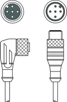 Leuze KDS U-M12-5W-M12-5A-P1-050-3DP