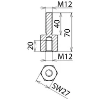 Dehn + Söhne AS SCHR M12 M12 40
