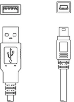 Leuze KB USB A - USB miniB