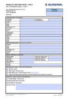 Schmersal Return Note PROTECT PSC1