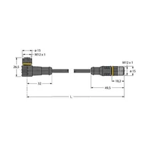 Turck WKC4T-P7X2-0.3-RSC4T/TXL