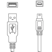 Leuze electronic KB USB A - USB miniB