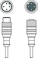 Leuze K-DS M12A-M12A-4P-5m-PVC