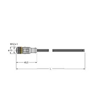 Turck RKC4.4T-P7X2-5/TEL