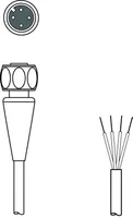 Leuze KD U-M12-4A-T0-050 F+B