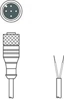 Leuze KD PB-M12-4A-P3-050