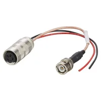 IFM ADAPTER CABLE CAM BNC MALE-M16 4P FEMALE