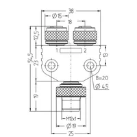 Escha Bauelemente FSM4-2FKM3P3/S89