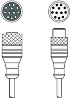 Leuze KDS S-M12-CA-M12-CA-P1-050