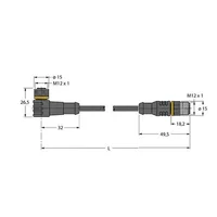 Turck WKC5T-P7X3-1-RSC5T/TEL