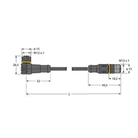 Turck WKC4.4T-P7X3-2-RSC4.4T/TXL