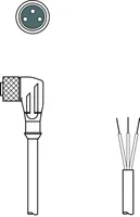 Leuze KD U-M8-3W-V1-050-DP