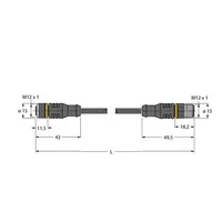 Turck RKC5T-1-RSC5T/TEL