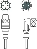 Leuze KDS U-M12-4W-M12-4A-P1-050-3DP